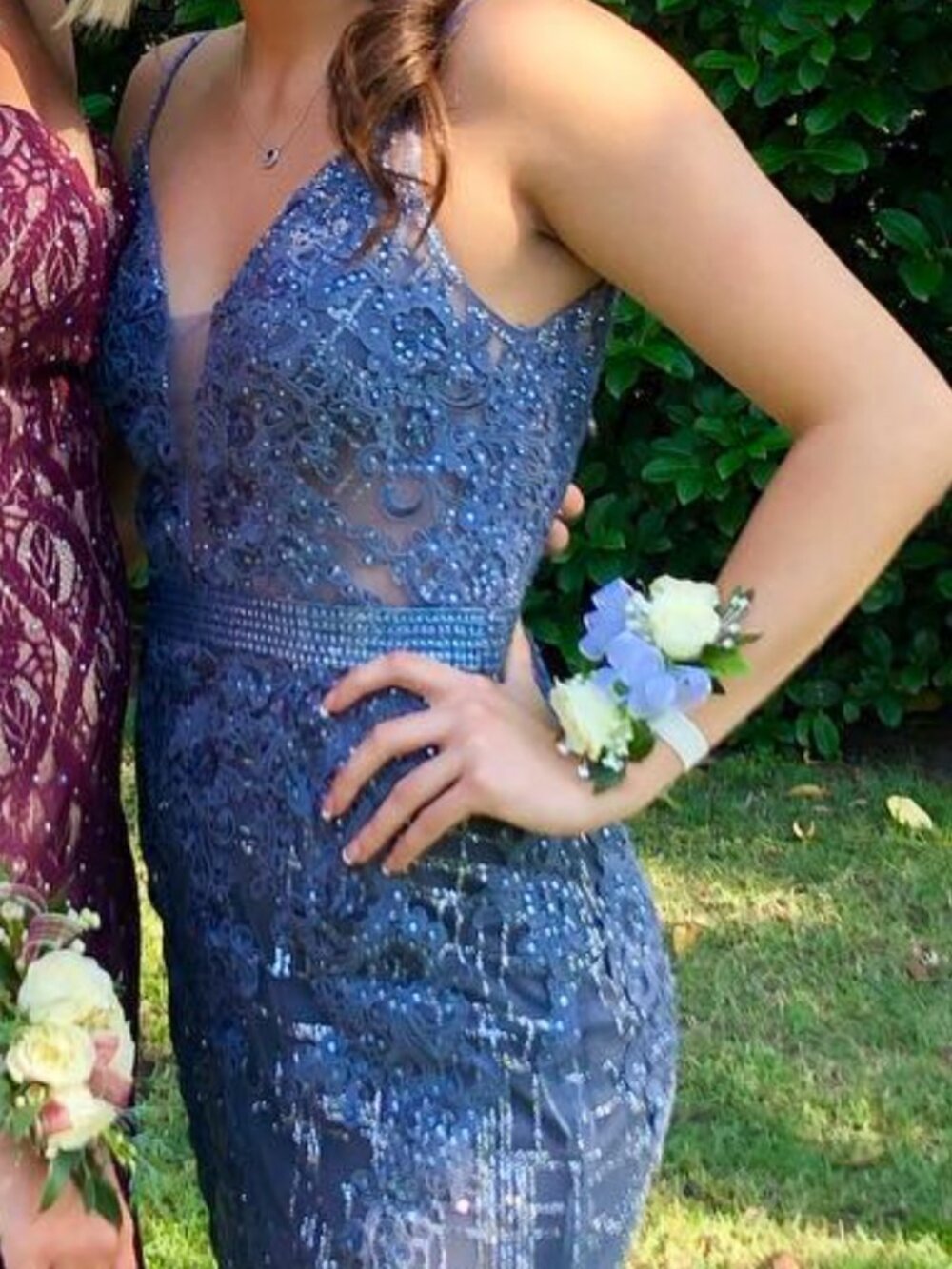 FORMAL STEEL BLUE GOWN